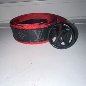 Louis Vuitton Circle Monogrammed Eclipse Belt - 85cm/34 inches
